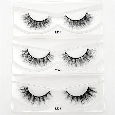 China Mink Factory Wholesale Best Natural Very Soft Criss-Cross Straight Length of Hair Lashes lash 10mm 3d Mink Eyelashes Vendors for sale