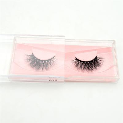 China Very Soft Criss-Cross Straight Mink Lashes Extension 10mm Lashes Makeup False Mink Lashes Natural False Eyelashes Short Strands M Series 3D Mink Lashes for sale