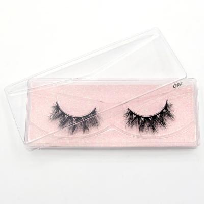 China The very soft and criss-cross and straight strands that 3D Mink Eyelashes Handmade Natural Short reusable lashes make up the 100% cruelty free strands of Mink Lashes Fluffy Eyelashes for sale