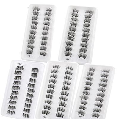 China New 10 Pairs Half Eye Styles Very Soft And Natural False Eyelashes Natural False Lashes Long Natural Mink Eyelashes Makeup For Beauty for sale