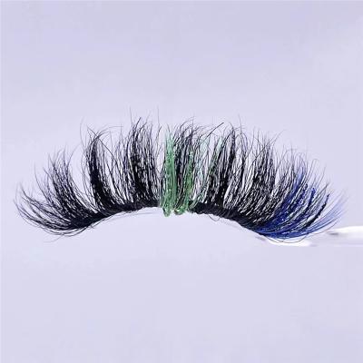 China Real Mink Lashes 2022 New Arrival Glitter Lashes Color Lashes With Glitter Eyelashes Colored Mink Lashes for sale