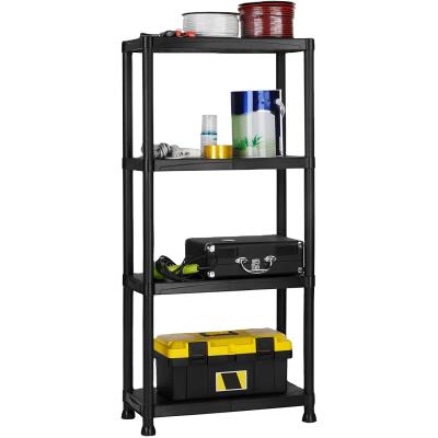 China Plastic Corrosion Protection 4 Tier Shelving Unit - Weatherproof Shed Storage - Lightweight, Compact & Easy To Build for sale