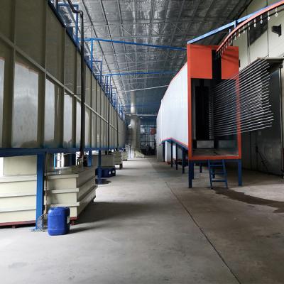 China Spare Parts Indonesia Factory Advertising Company Industry Coating Equipment Automatic Electrostatic Paint Spray Paint Line Aluminum for sale