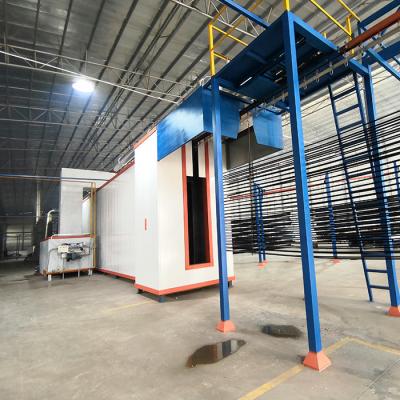 China Advertising company UV heat treatment oven valvespraying production line powder coating equipment for manufacturing wood furniture and hardware for sale