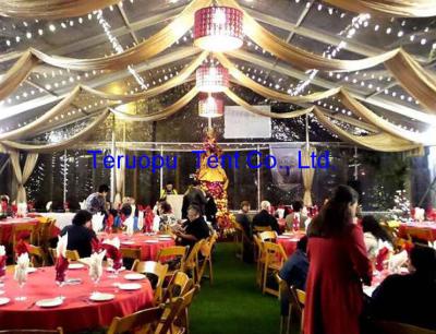 China 35 X 15 Party Festival Marquee Tent Support Curtain Lining Light And Table for sale