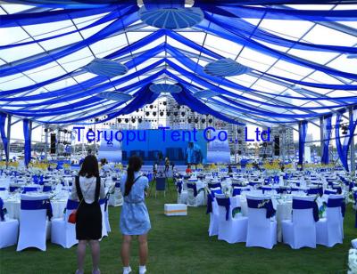 China Luxury Frame Beautiful Marquee Canopy Tent With UV Resistant PVC Fabric Cover for sale