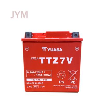 China Motorcycle/scooter lifescooter battery TTZ7V motorcycle bike for YUASA for sale