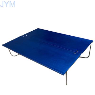 China Lightweight High Quality Lightweight Travel Aluminum Blue Mini Folding Table for sale