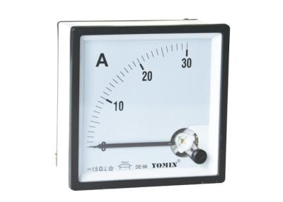 China 96 * 96 Moving Iron Instrument Analogue Panel Meters , AC Ammeter / Current Meter for sale