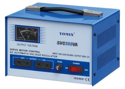 China De Stabilisator van de enige Fase Servomotor, AC Automatische Voltagestabilisator SVC 500VA Te koop