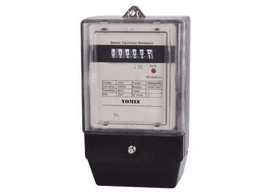 China 127/230V PC Cover Single Phase kilowatt hour meter With Ultrasonic Closed Cover for sale