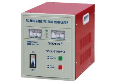 China Servo Motor Home Electrical Stabilizer , Voltage Stabilizer SVR 5000VA / AC Relay Type Stabilizer for sale