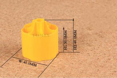 China Sistema de nivelación de cerámica de rosca de los espaciadores plásticos amarillos de la teja para las tejas y las paredes en venta