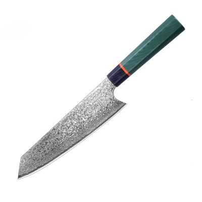 China Homesen Disposable 8 Inch Forged Professional Japanese Steel Damascus Kitchen Chef Knife With Octagon Handle The Group Of Ten for sale