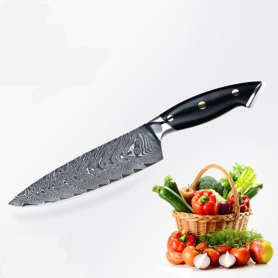 China 8 Inch Full Damascus Flavor Kitchen Chef Disposable Professional Forged Steel Knife for sale