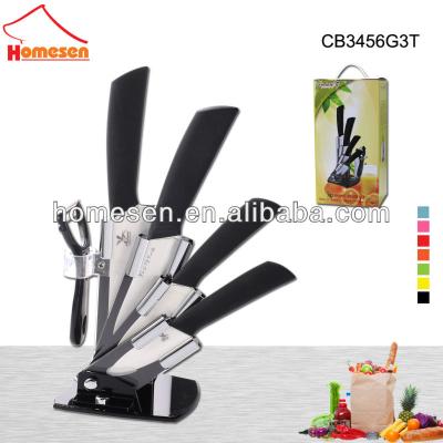 China Homesen Disposable Wholesale High Quality Ceramic Kitchen Knife Set for sale