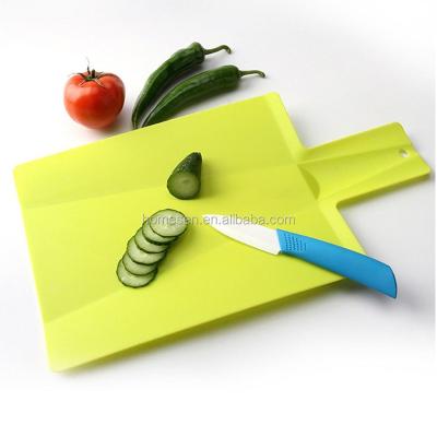 China Hot Sale Disposable Homesen Cheap Kitchen Vegetable Plastic Folding Cutting Board, PP Flexible Chopping Board for sale