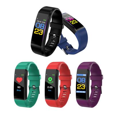 China Hot Smart Heart Fitness Watch Touch Screen Dropshipping Smart Wristband Rate Monitor Smart Bracelet Fitness Tracker Wristband 115 Plus for sale