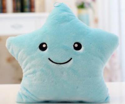 China Custom Hottest Cute Funny Inflatable Plush Stuffed Toy Colorful Luminous Star Shaped Pillow for sale