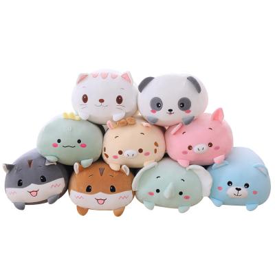 China Panda Hamster Elephant Deer Stuffed Dinosaur Doll Baby Pillow Cushion Soft Cute Gift 9 Styles Animal Soft Toy Pig Cat Bear Plush for sale