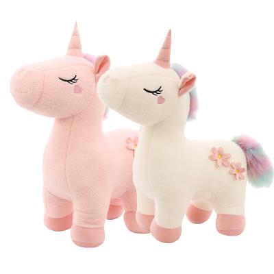 China Lovely Stuffed Toys Holiday Gifts Advertising Unicorn Plush Toy Kids Baby Gift Cute Soft Animals Promotional Giveaways for sale