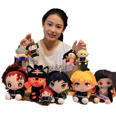 China Lovely Gift Cute Demon Slayer Plush Toys Stuffed Anime Pillow Cartoon Stuffed Toys Kids Bag Key Chain Gift for sale