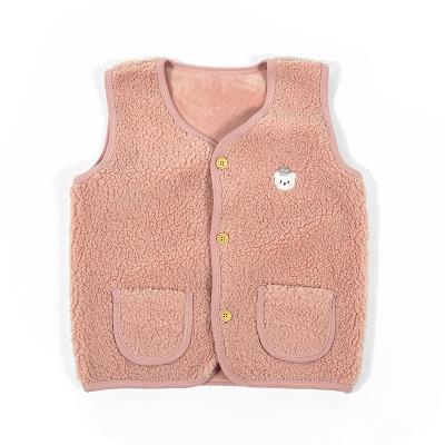 China Breathable Kids Mohair Vest For Girls Warm Vest Autumn Sleeveless Jacket for sale