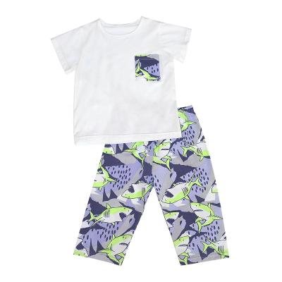 China New Style Summer New Style Cotton Set Children's Clothing Boutique Custom Casual Children's Boys For Sale for sale