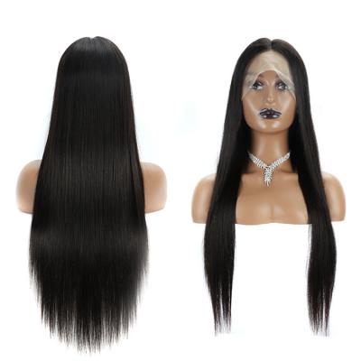 China Peruvian Silky Straight Wave Forcuteu Cuticle Aligned Virgin Long Bone HD Lace Raw Silky Straight Human Hair Wig For Swiss Color Women for sale