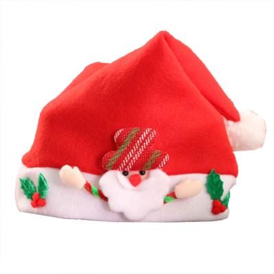 China Santa Claus Hat Stickers Baby Christmas Matching Fabric with Lights for sale