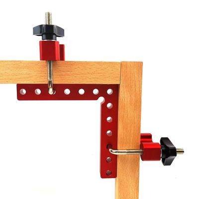 China woodworking measuring & Aluminum Alloy Woodworking Square Positioning Corner Clip 90 Degree Positioning Block Clamp Right Angle Joinery Clamp Angle Fastener for sale