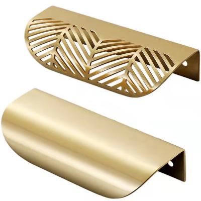 China New Arrival Modern Luxury Cabinet Drawer Furniture Pull Kitchen Cabinet Pure Copper Handles for sale