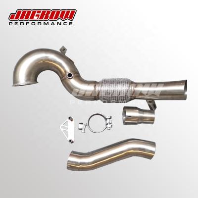 China Customized 304 Stainless Steel Flange Thickness Exhaust Downpipe For 4.0