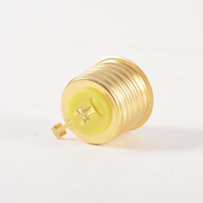 China Screw China wholesale new fashion designs metal lamp base type E27 brass lamp base for sale