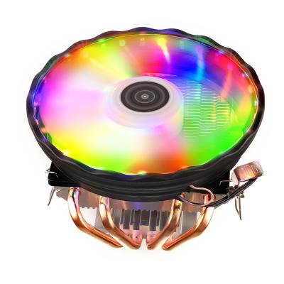 China Colorful Computer CPU Heatsink Computer Case LX400 Four Copper Tubes Lamp Fan Fits AMD Intel 1155/1150/1151 for sale