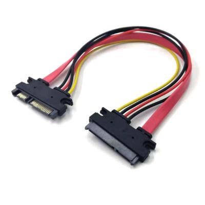 China Computer sata cable 7 + 15 male to Serial ATA SATA female data power combo extension cable for sale