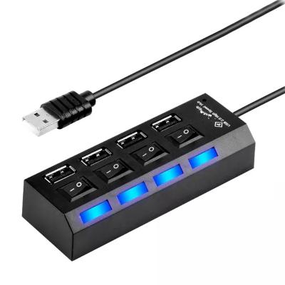 China with independent power switch buttonfor charging laptop desktop extender 20 4 usb2.0 port usb2.0 hub 4port hub for sale