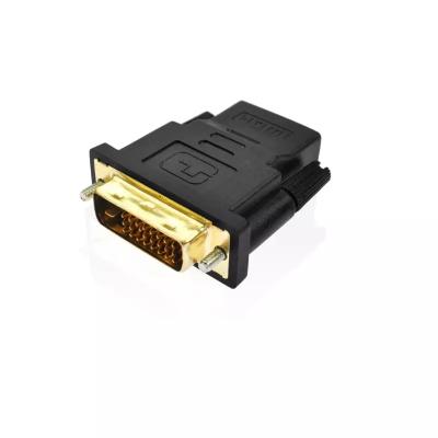 China HD MI Converter Adapter DVI-D Link 24+1 Pin Male Gold Plated 1080p DVI to Dual to HD15 Female for HDTV TV for sale