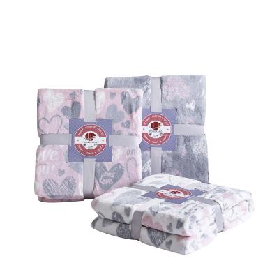 China Anti-pilling Blankets For Winter Double Layer With Logo Fleece Double Layer Luxury Blankets Throw Blankets for sale