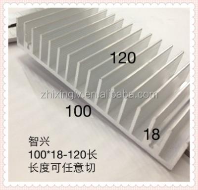 China Aluminum Extrusion 100*18-120 Length Aluminum Radiator Radiator Case /Electronic Radiator for sale