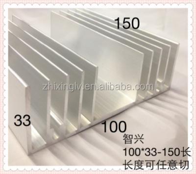 China Excellent Quality And Best Price Extrudid Aluminum Profile 100*33-150 Length Aluminum Heatsink / Electronic Aluminum Heatsink for sale