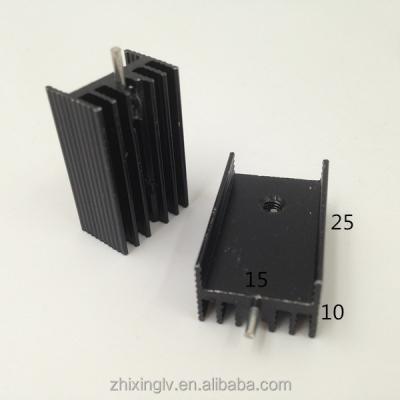 China High Quality Heatsink Transistor TO-220 Heatsink And Diode Heatsink 15*10-25 Aluminum Heatsink Shapes Profiles for sale