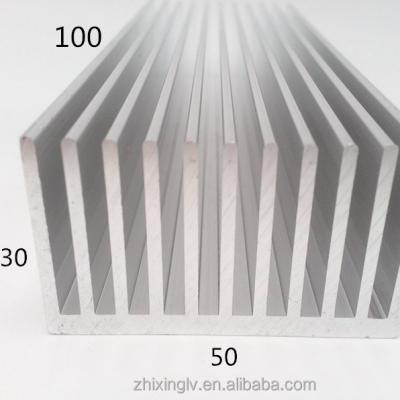 China 6000 Series Extrusion Aluminum Profile Heatsink Custom Flexible Heatsink To 50*30-100 Led Heatsink for sale