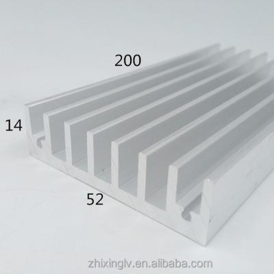 China Aluminum Heatsink Heatsink For Hot Selling China 52*14-200 High Quality Power Amplifier Aluminum Heatsink for sale