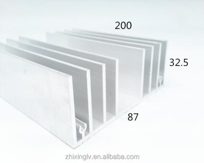 China Custom radiator heatsink aluminum with pin 6063 aluminum fan extrusion aluminum radiotar 87*32.5-200 for sale