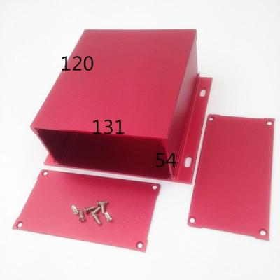 China Aluminum Extruded Aluminum Enclosures 131*54-120Length Aluminum Box / Aluminum Extrusion Box for sale