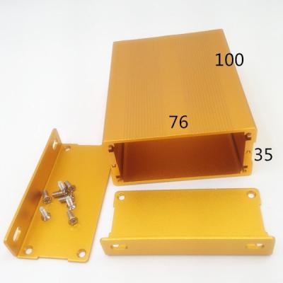 China Aluminum Extruded Aluminum Profiles For Aluminum Box 76*35-100 Length /Aluminum Extrusion Box for sale