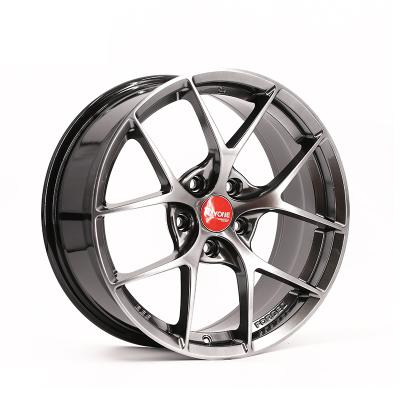 China Hot Selling Custom 18 Inch 5x120 Car Alloy Wheels Touring Car A015 17 Full Black Paint Rims for sale