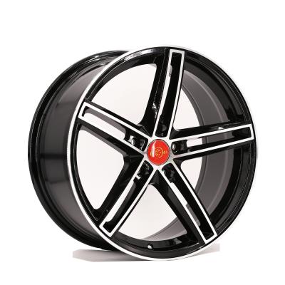 China Wholesale LC1005 Alloy Twin Spoke Aluminum Black Machined 18 Inch 5X120 Wheel Rims for sale