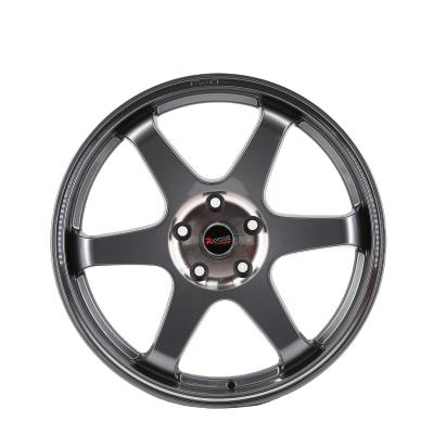 China 17 Inch Alloy DM251 Gray Full Painting Passenger Car Aluminum Deep Concave Wheels for sale